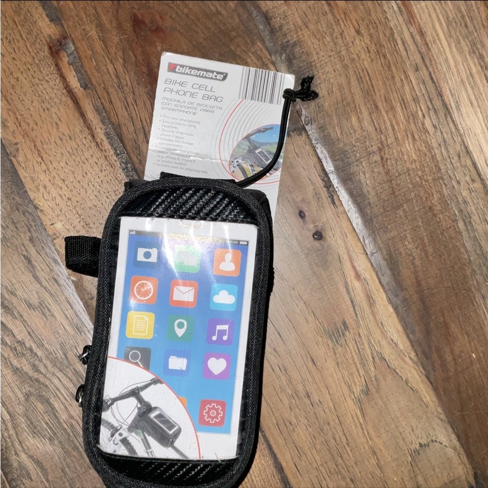 BikeMate Black Bike Bicycle Cycling CELL PHONE BAG NEW